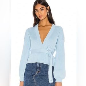 Majorelle Reena Cardigan in Baby Blue (Revolve)
